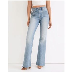 Madewell Light Wash High-Rise Flare Jeans